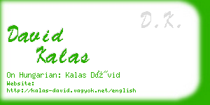 david kalas business card